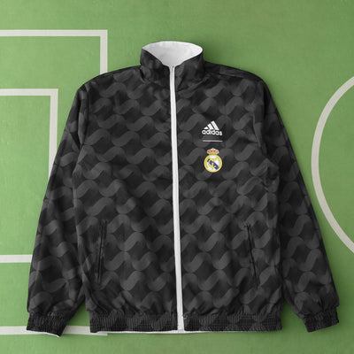 Real Madrid White/Black Reversable Windbreaker