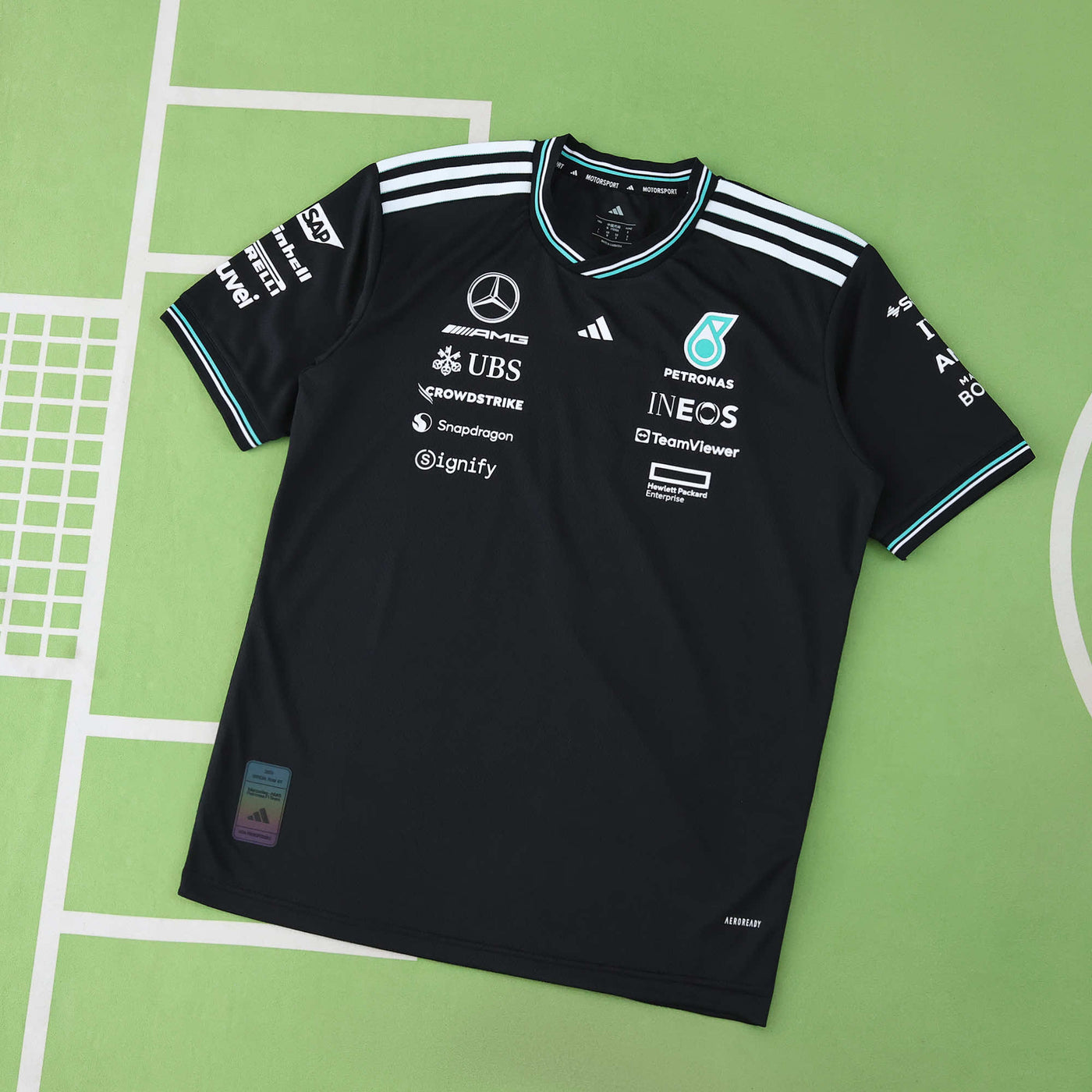 F1 Mercedes Black/White T-shirt