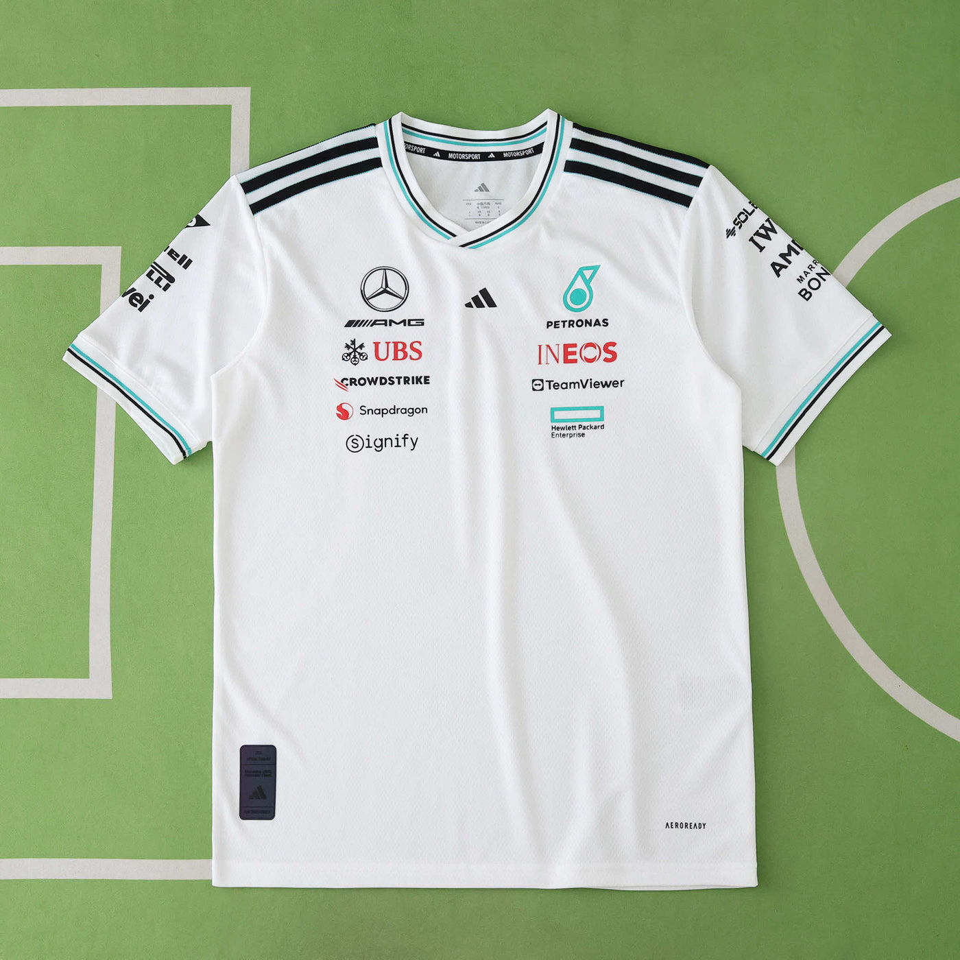 F1 Mercedes White/Black T-shirt