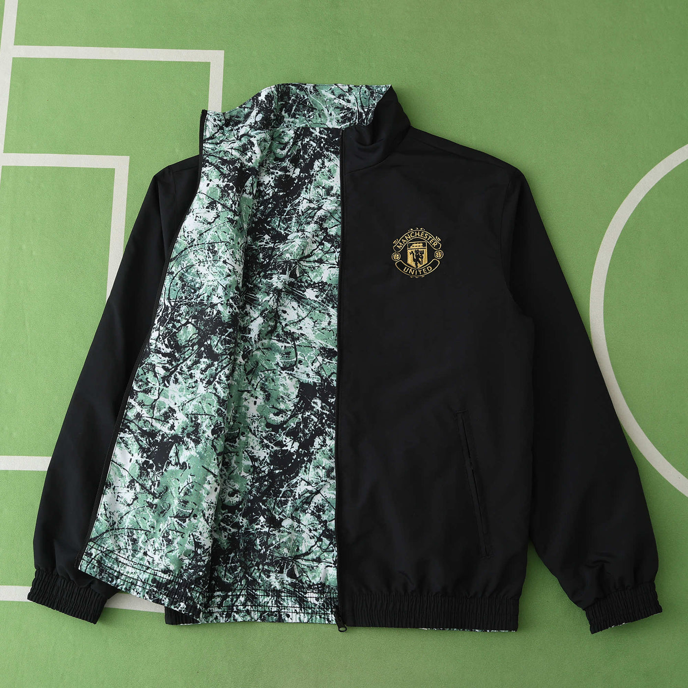 Manchester United Camo/Black Reversable Windbreaker