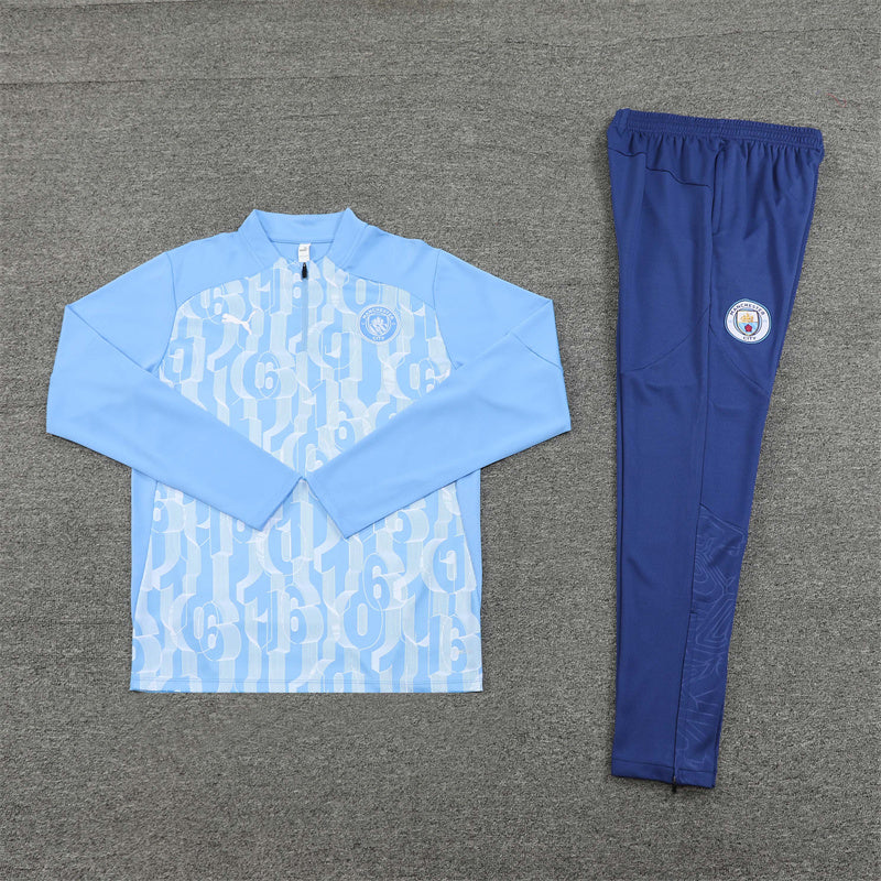 Manchester City Blue Pattern Tracksuit