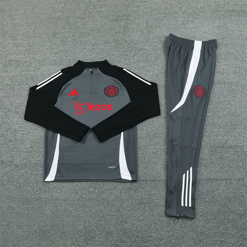 Manchester United Grey/Red Tracksuit