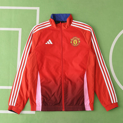Manchester United Red/Black Reversable Windbreaker