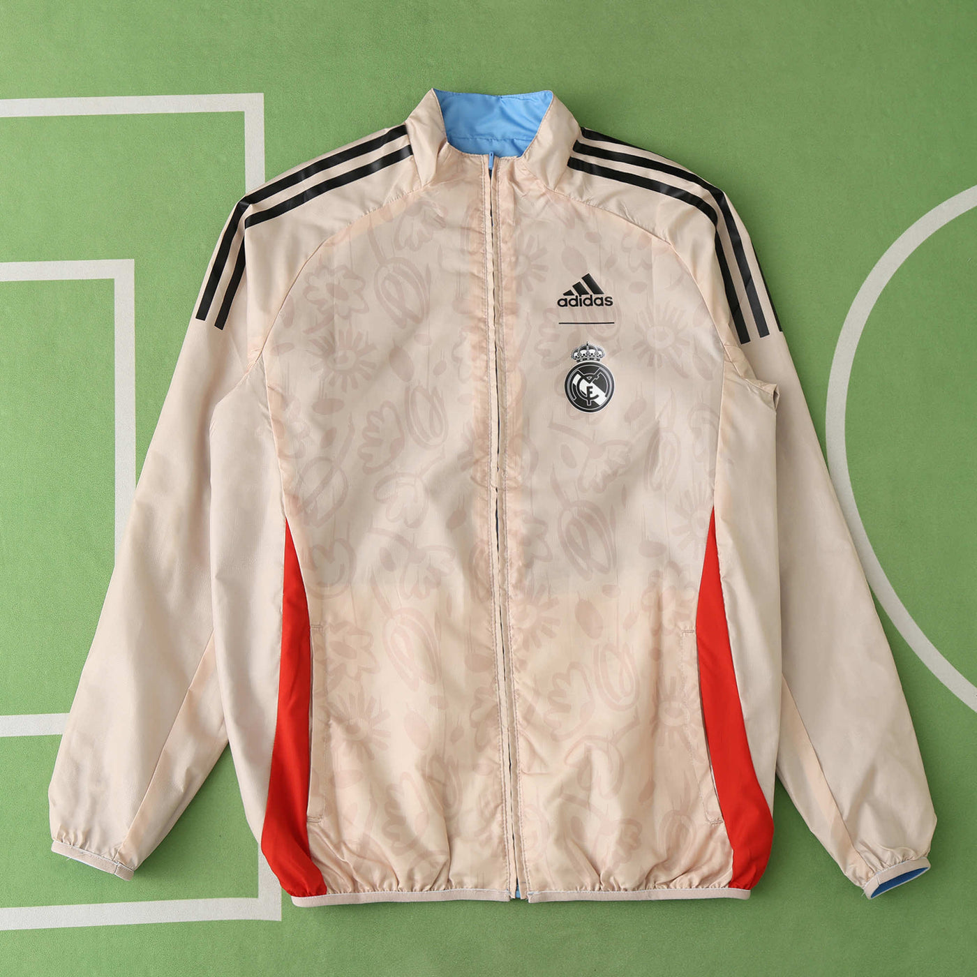 Real Madrid Blue/Peach Reversable Windbreaker