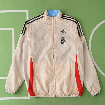Real Madrid Blue/Peach Reversable Windbreaker