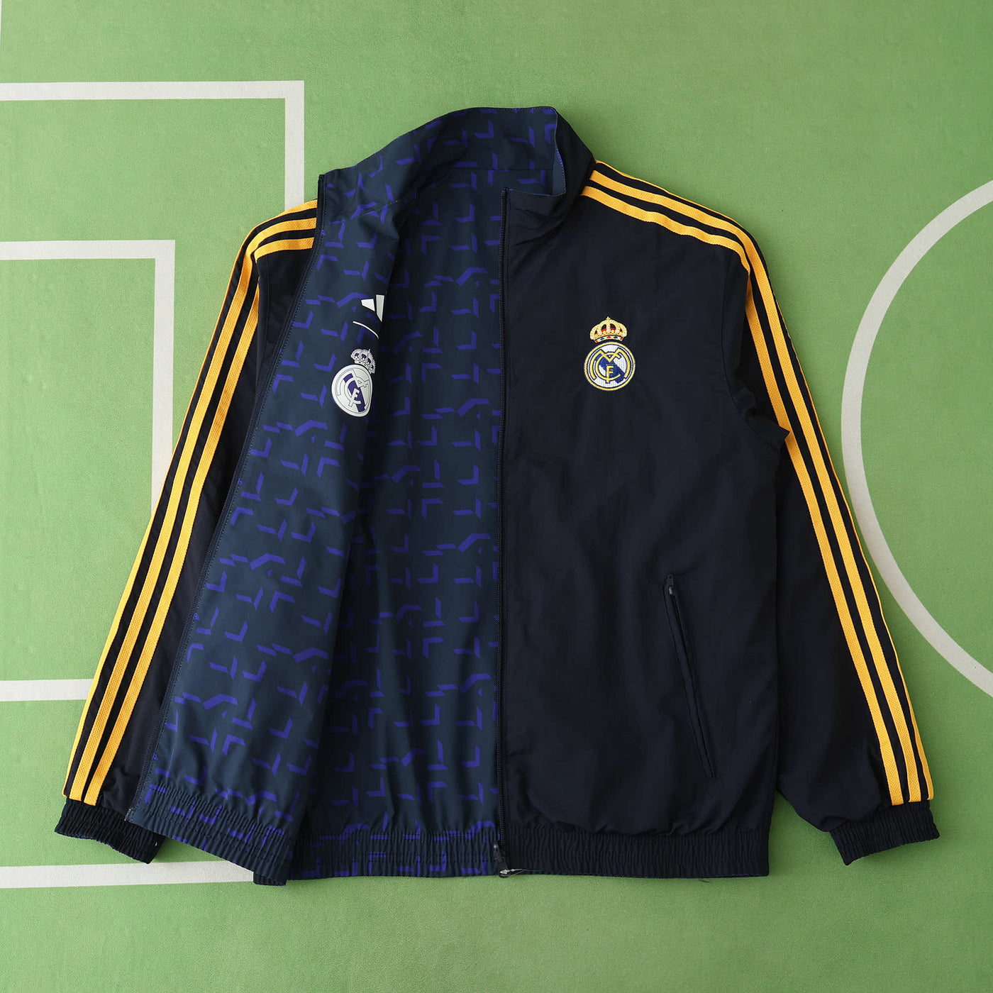 Real Madrid Dark Blue Reversable Windbreaker