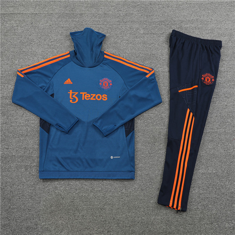 Manchester United Tracksuit 22-23 Blue Orange