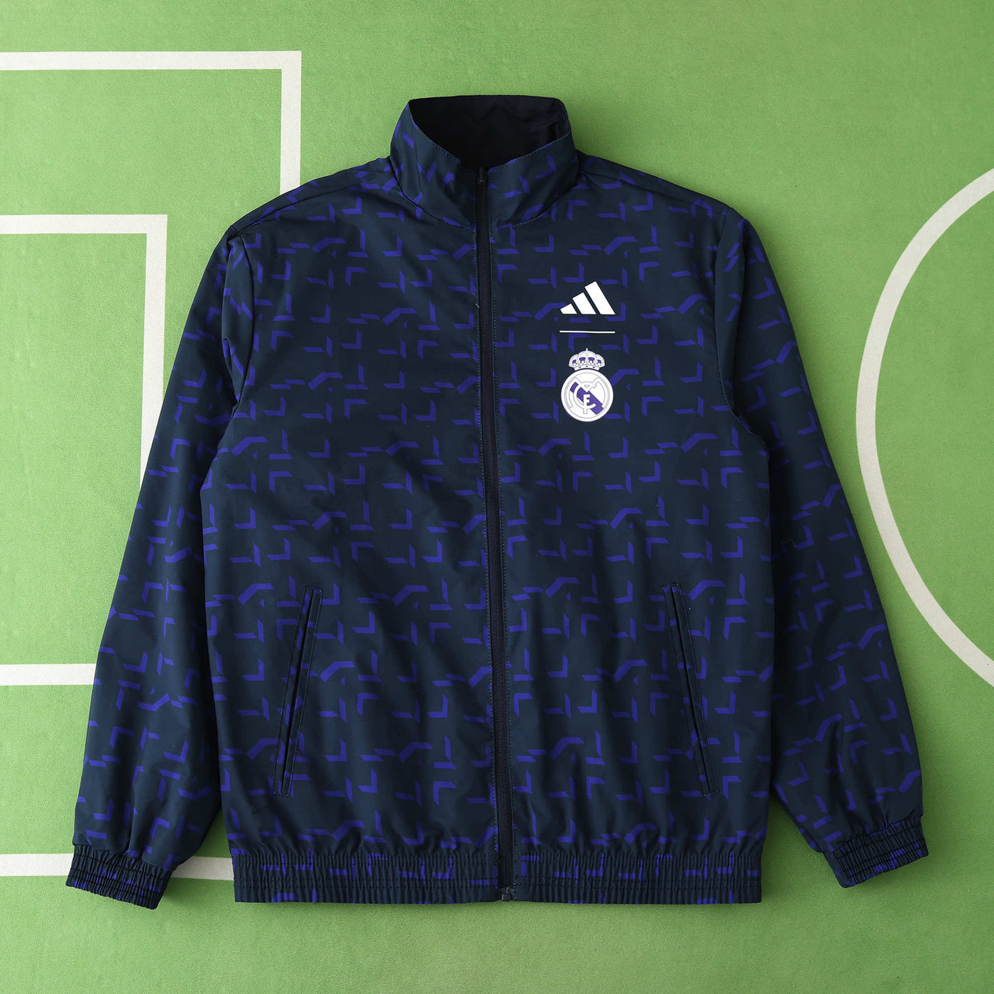 Real Madrid Dark Blue Reversable Windbreaker
