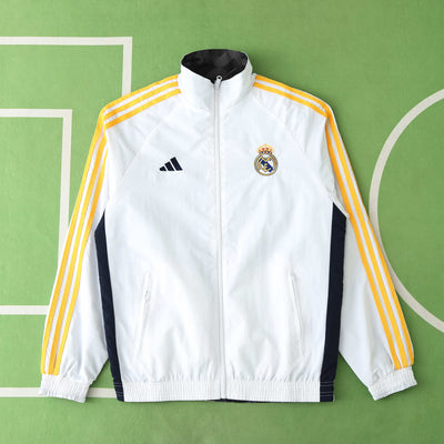 Real Madrid White/Black Reversable Windbreaker