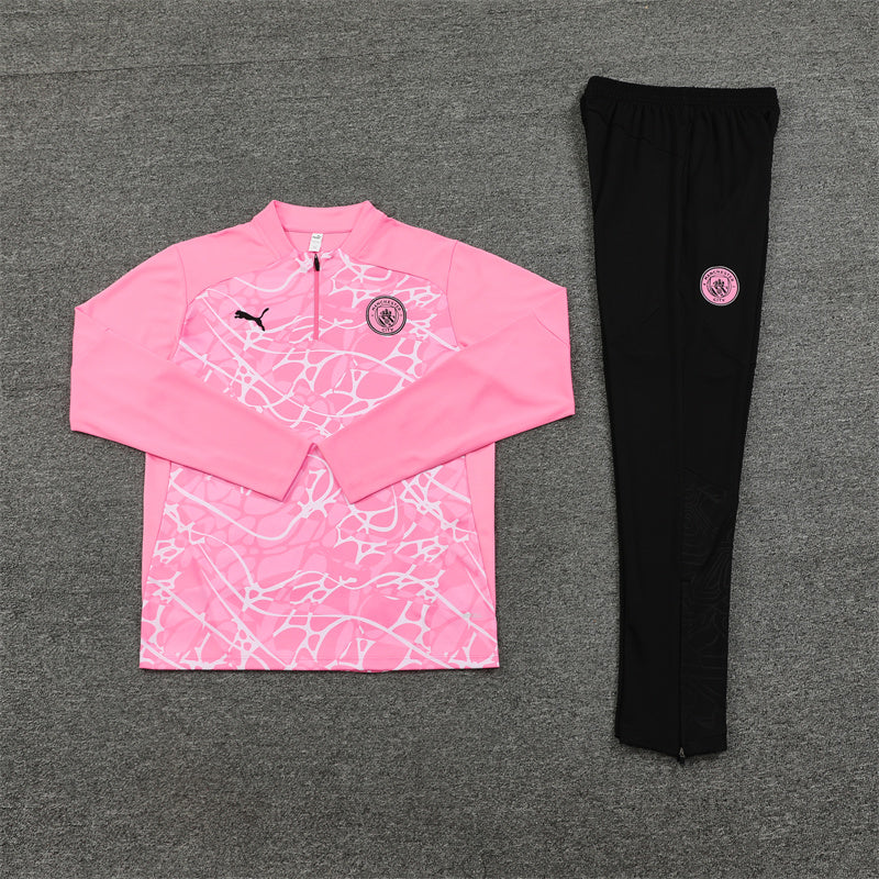 Manchester City Pink Pattern Tracksuit