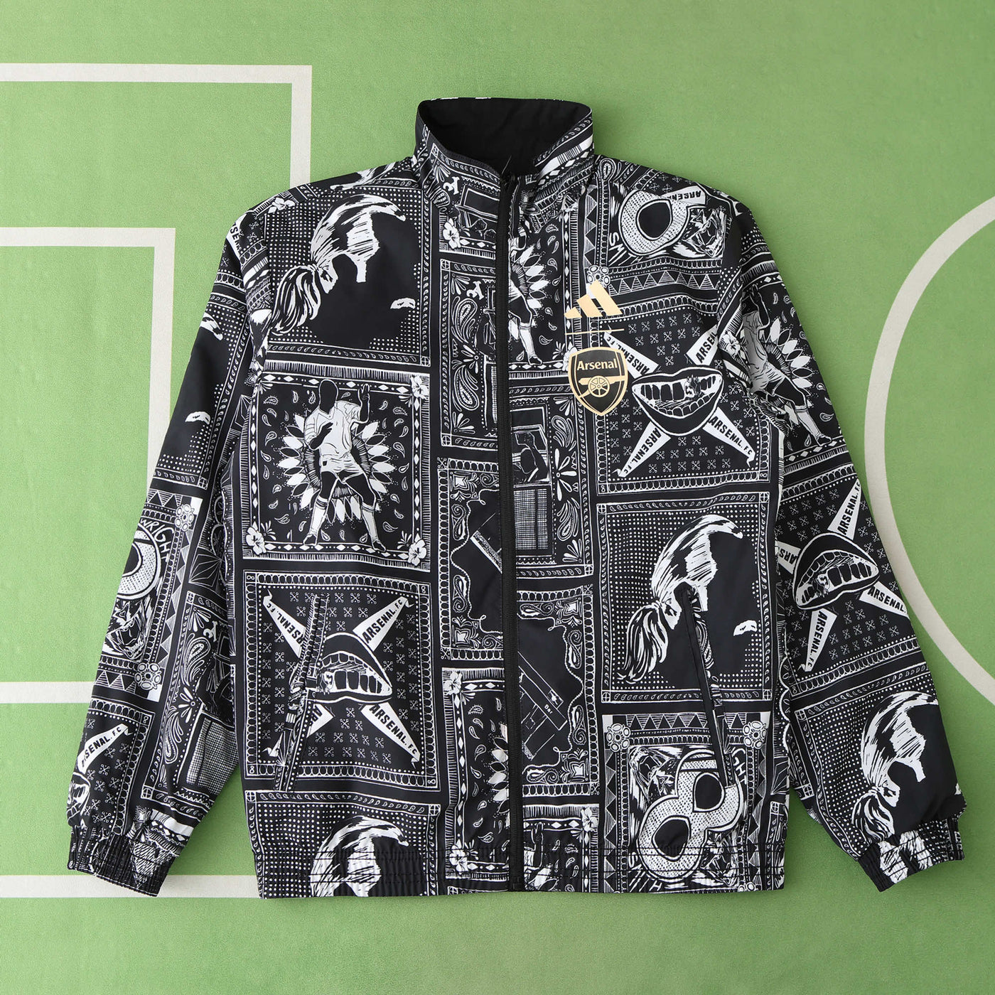Arsenal Ian Wright Reversable Windbreaker