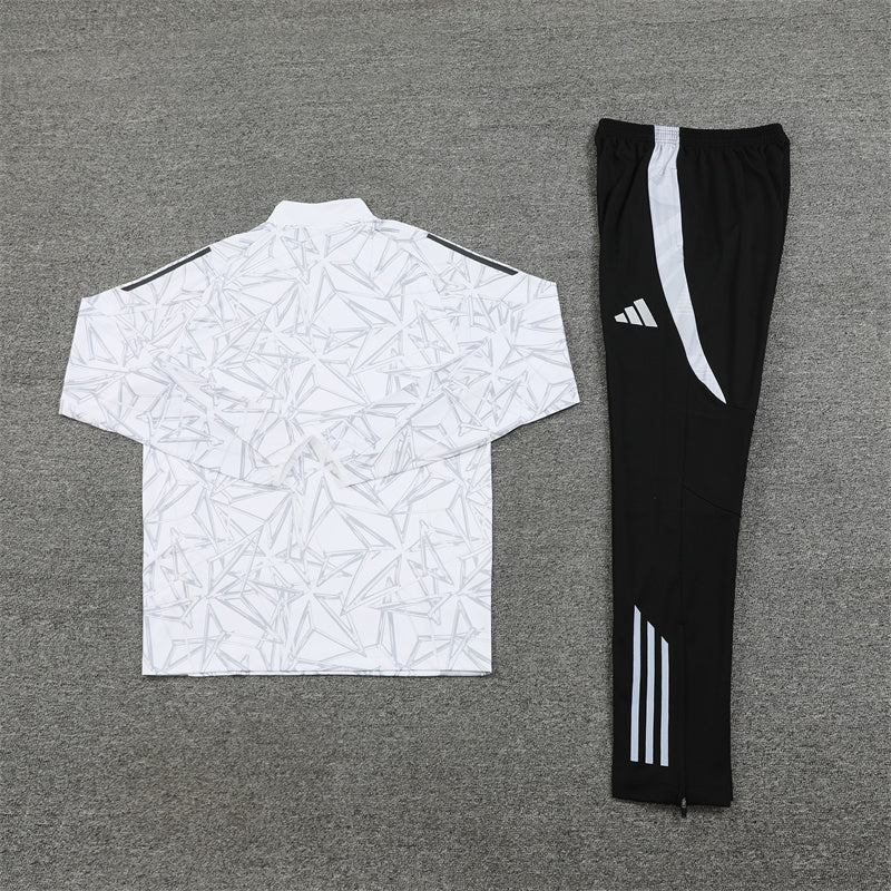 Real Madrid White Pattern Tracksuit