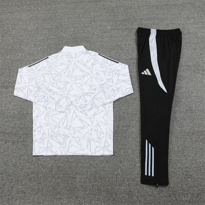 Real Madrid White Pattern Tracksuit