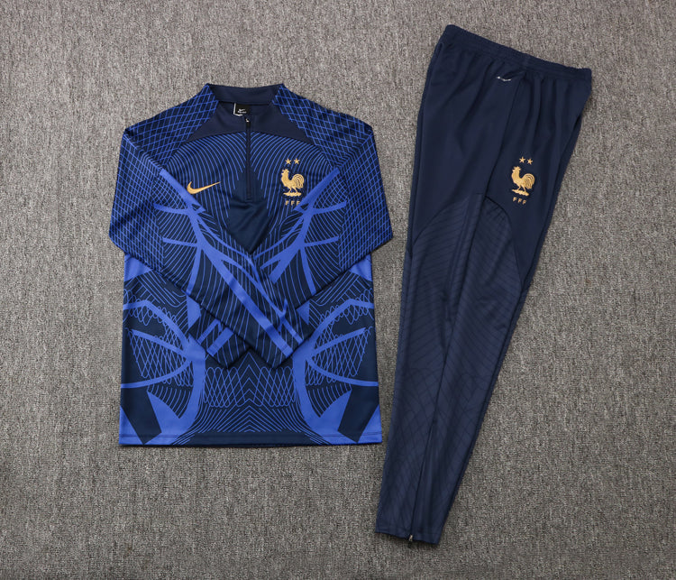 France Tracksuit 22-23 Dark Blue