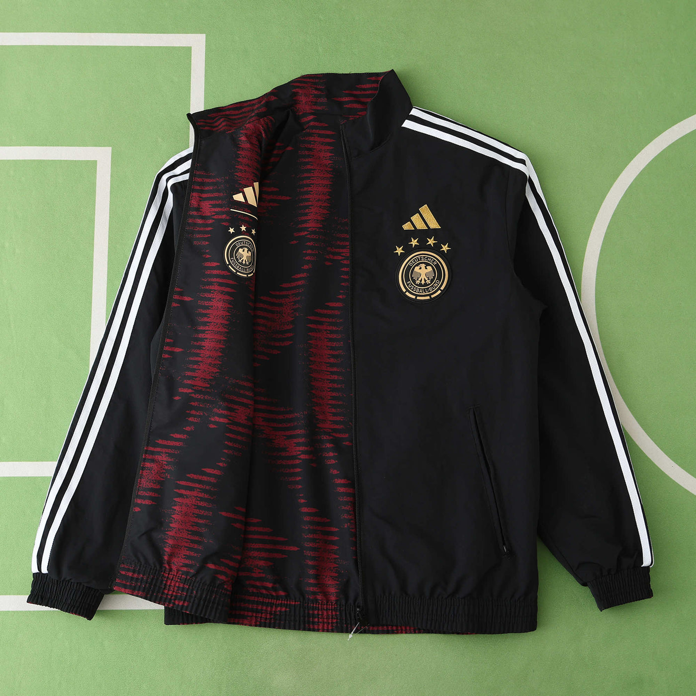 Germany Black Reversable Windbreaker