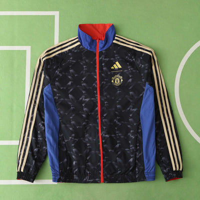 Manchester United Red/Black Reversable Windbreaker