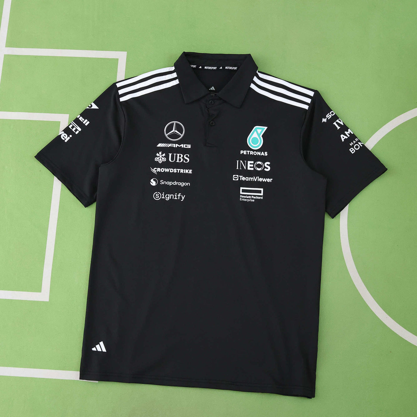 F1 Mercedes Black Polo