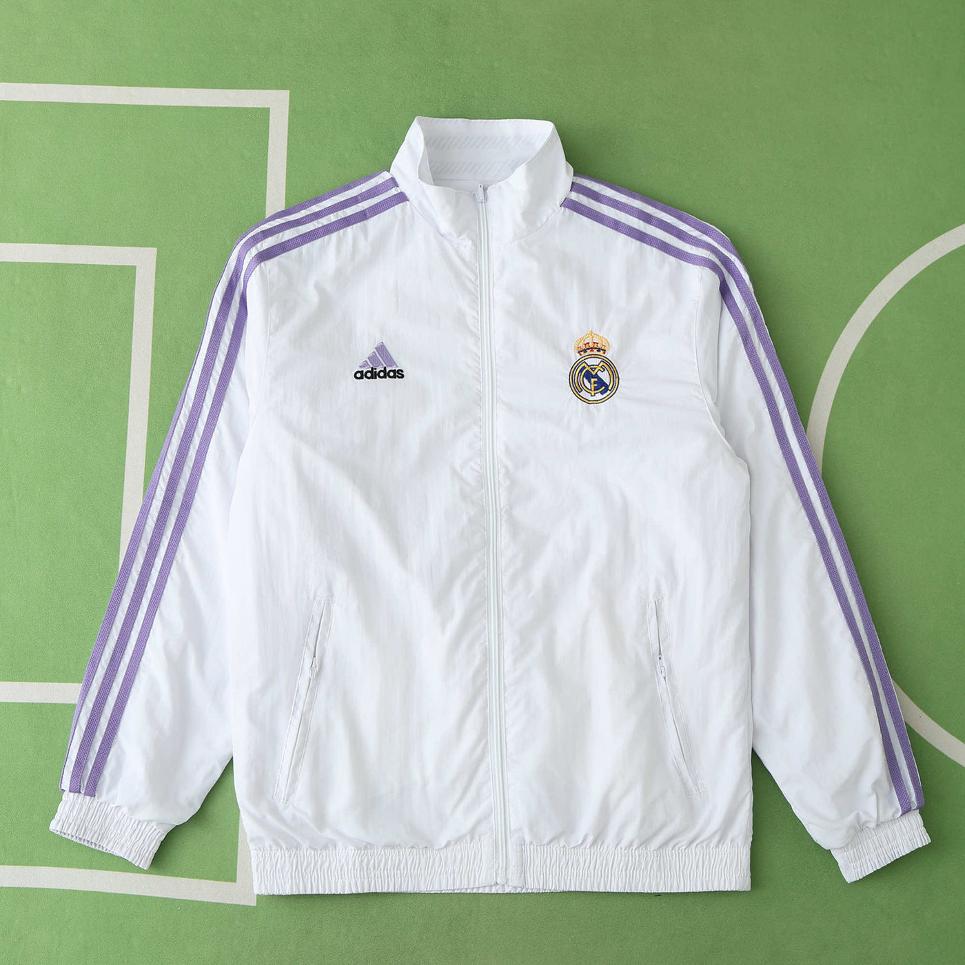 Real Madrid White Reversable Windbreaker