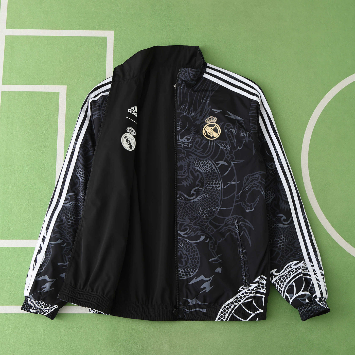 Real Madrid Black Dragon Reversable Windbreaker