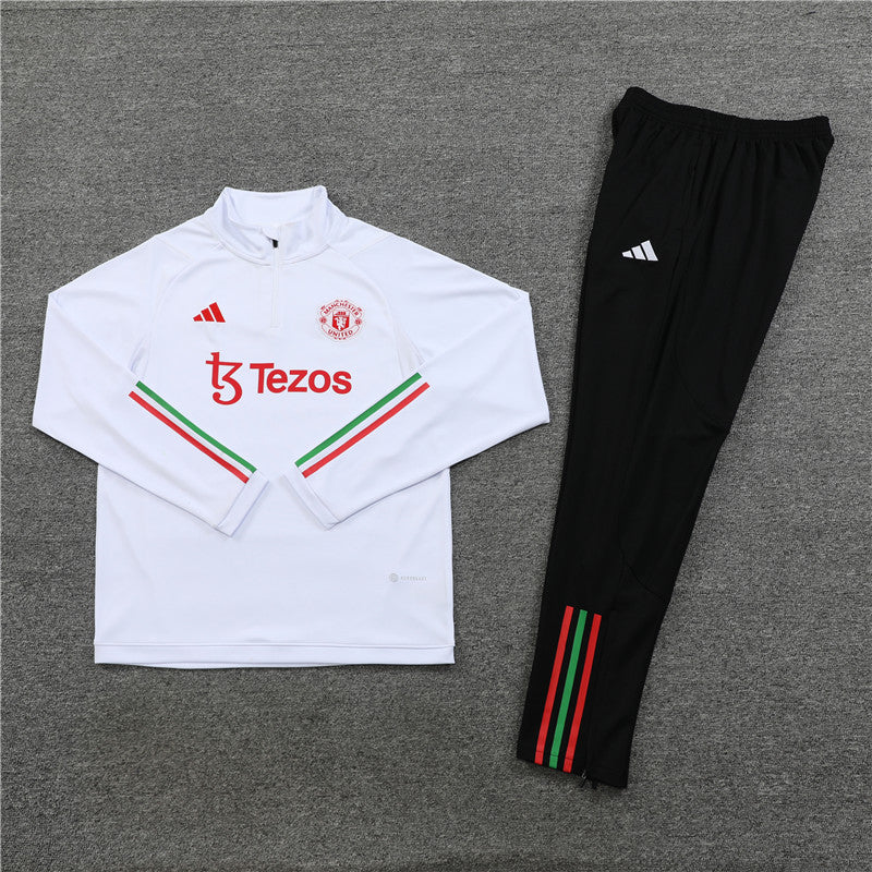 Manchester United Tracksuit 23-24 White