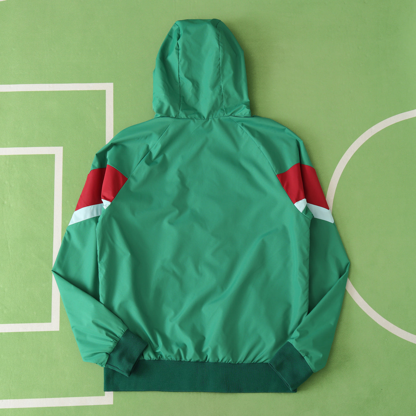 Portugal Green Hooded Windbreaker