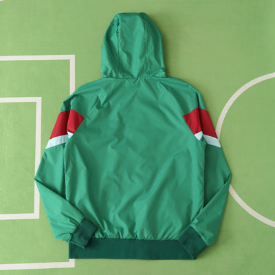 Portugal Green Hooded Windbreaker
