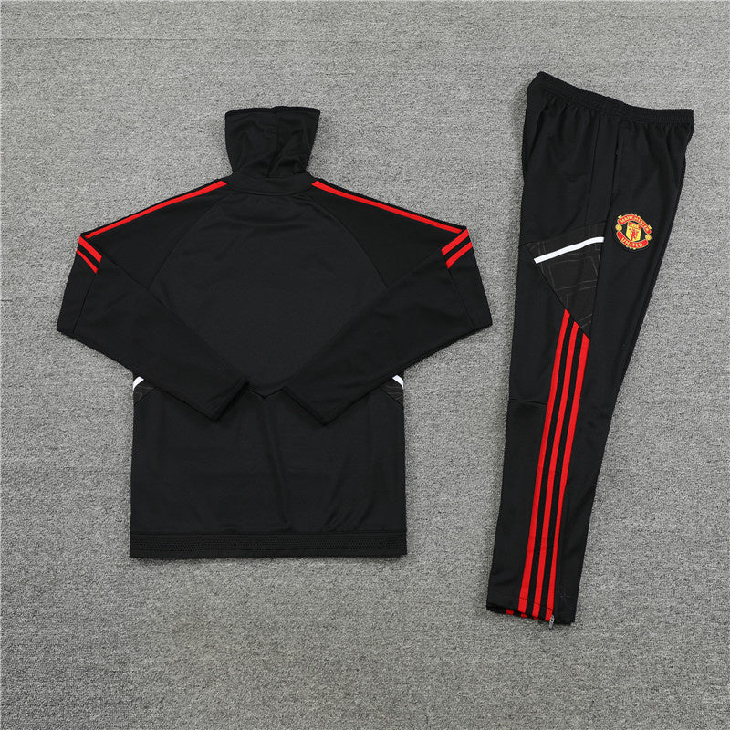 Manchester United Tracksuit 22-23 Black Red