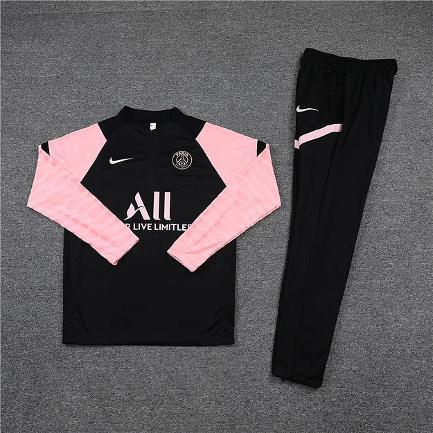 Chándal PSG Negro y Rosa 21-22