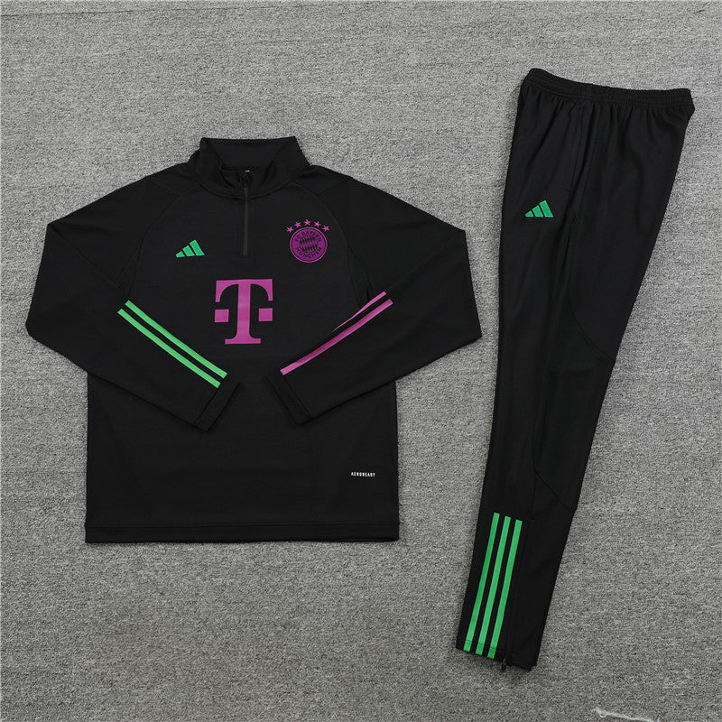 Bayern Munich Tracksuit 23-24 Black Mix