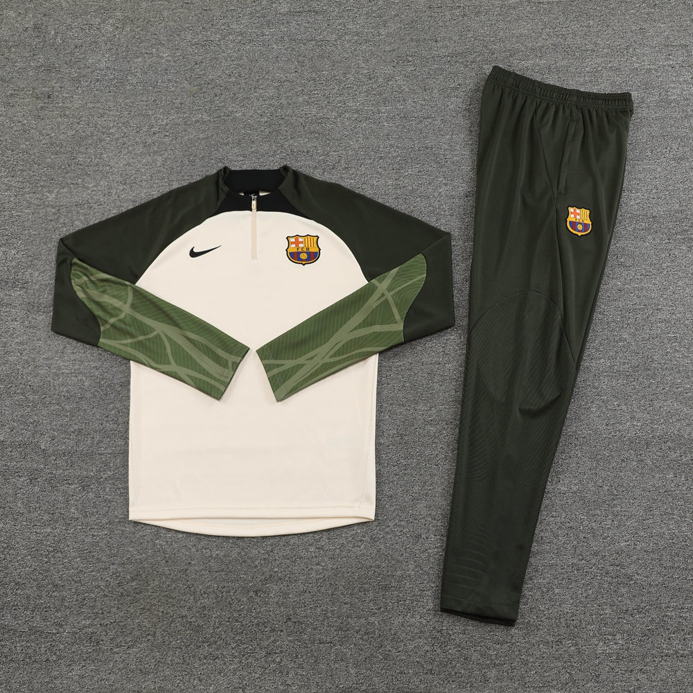 Barcelona Tracksuit 23-24 Green and White