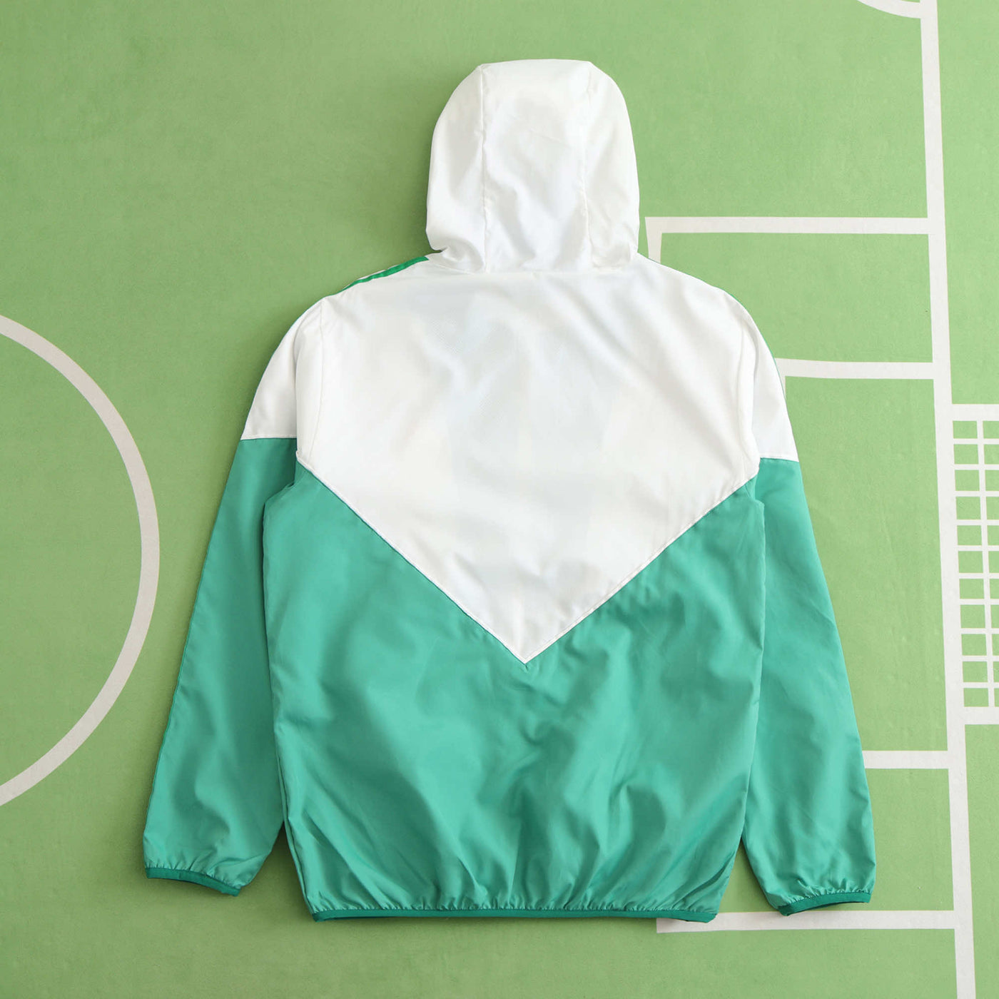 Mexico Green Hooded Windbreaker