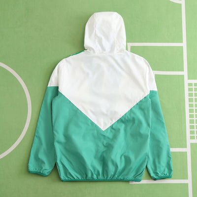 Mexico Green Hooded Windbreaker