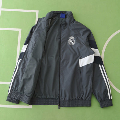 Real Madrid Grey Windbreaker