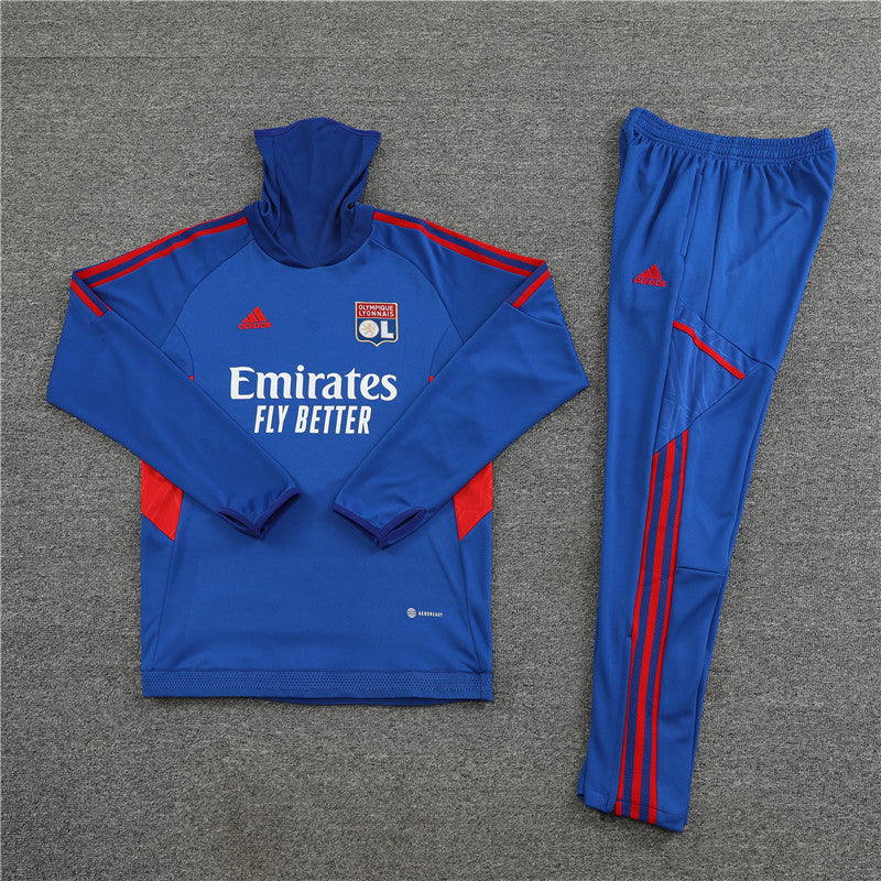 Olympique Lyon Tracksuit 22-23 Blue