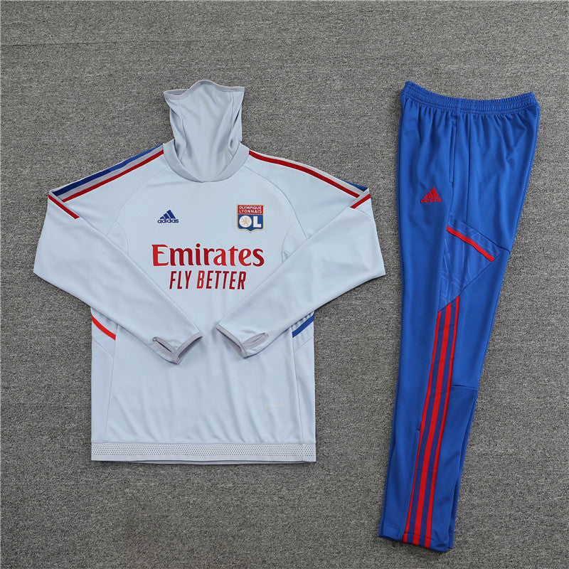 Olympique Lyon Tracksuit 22-23 Grey