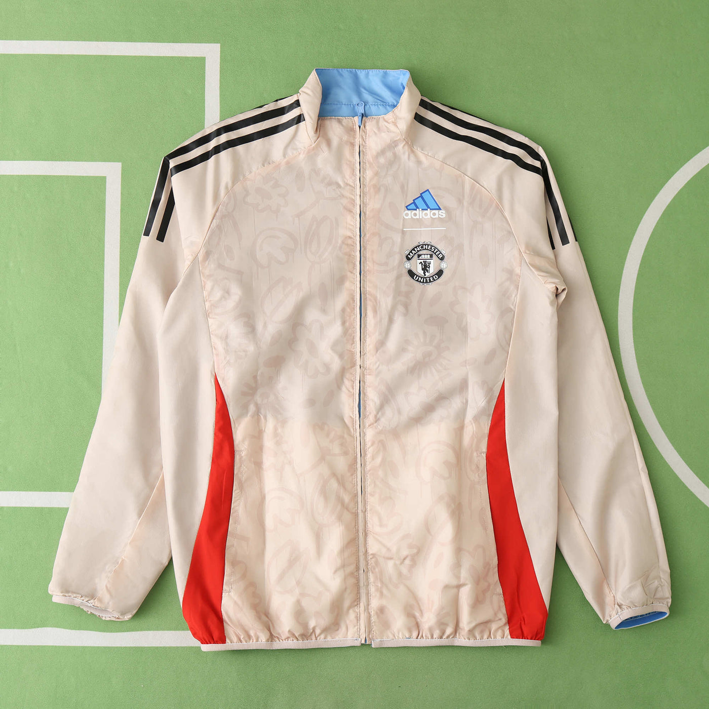 Manchester United Blue/Peach Reversable Windbreaker