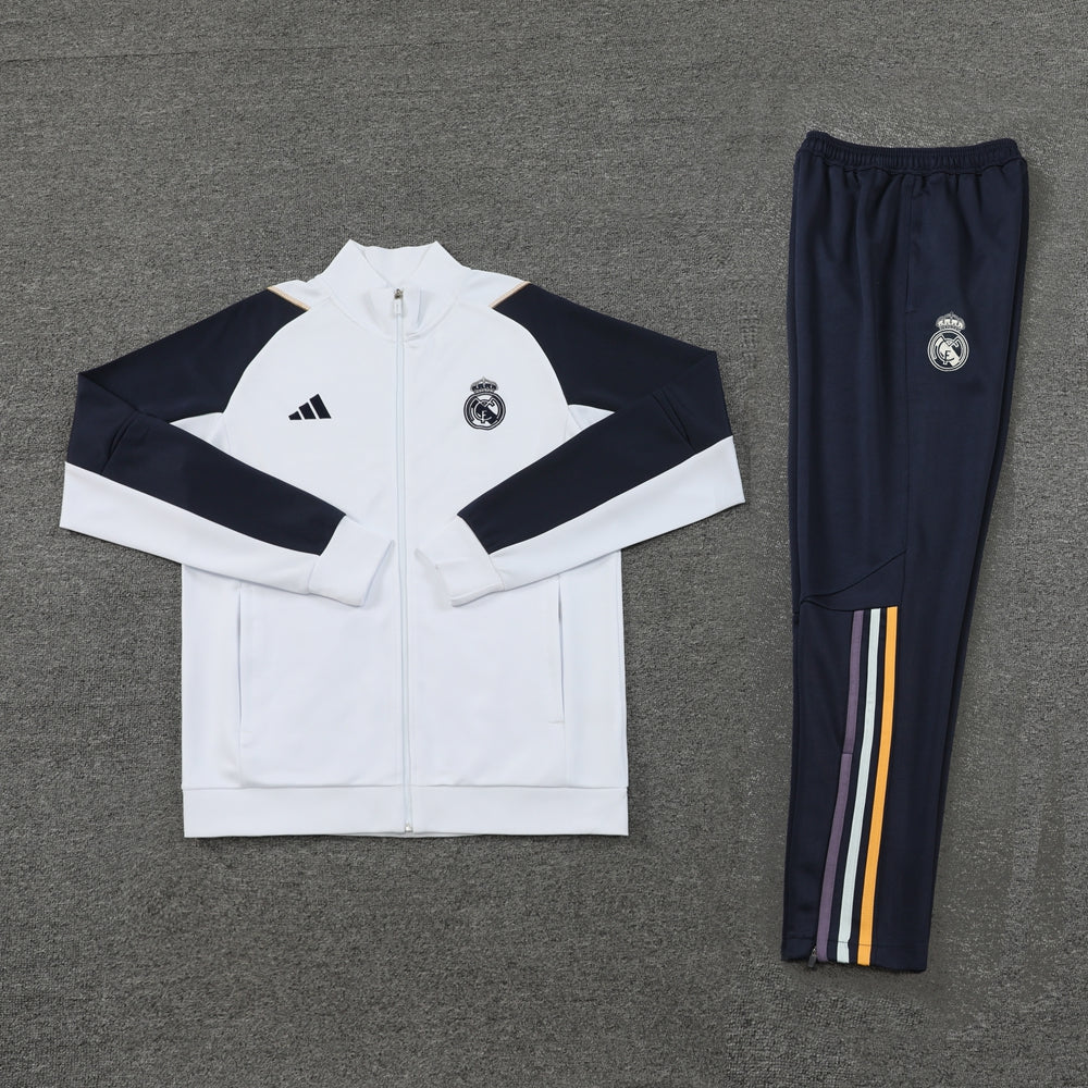 Real Madrid Tracksuit 23-24 White