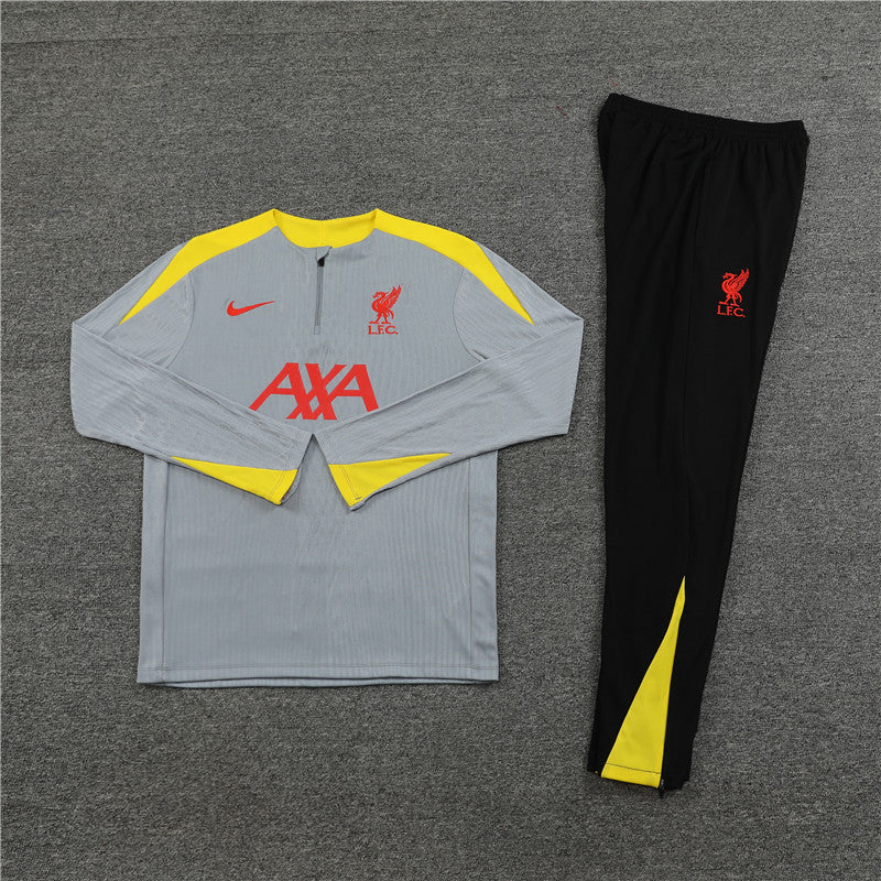 Liverpool Tracksuit Grey/Yellow