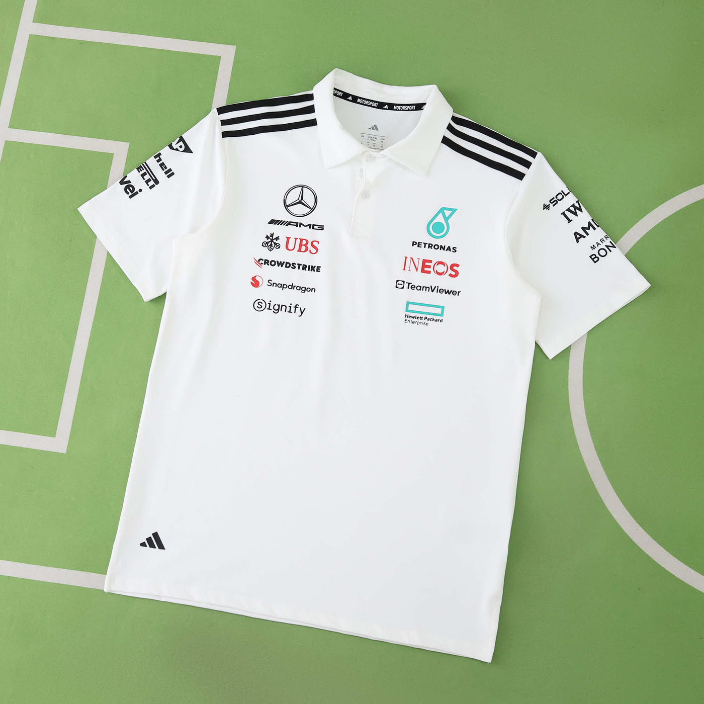 F1 Mercedes White Polo