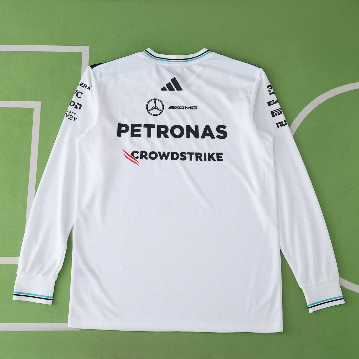 F1 Mercedes Long sleeved White Shirt