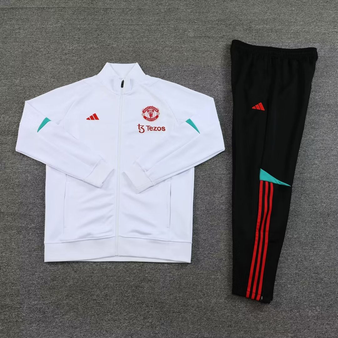 Manchester United Tracksuit 23-24 White Black