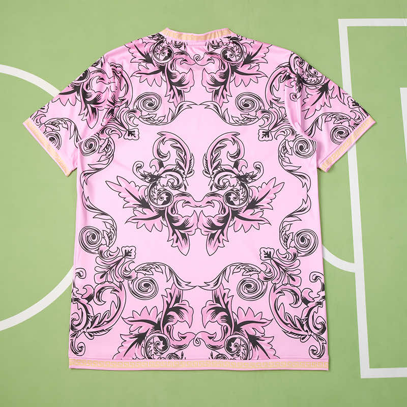 Italy Football Shirt 2024 Versace (Pink) Edition